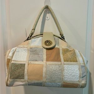 Vintage Genuine Leather patchwork purse made by Lavanti